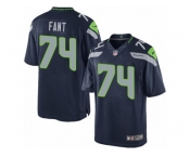Men's Nike Seattle Seahawks #74 George Fant Limited Steel Blue Team Color NFL Jersey