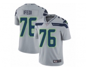 Men's Nike Seattle Seahawks #76 Germain Ifedi Vapor Untouchable Limited Grey Alternate NFL Jersey