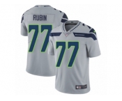 Men's Nike Seattle Seahawks #77 Ahtyba Rubin Vapor Untouchable Limited Grey Alternate NFL Jersey