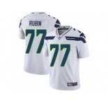 Men's Nike Seattle Seahawks #77 Ahtyba Rubin Vapor Untouchable Limited White NFL Jersey