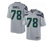 Men's Nike Seattle Seahawks #78 Bradley Sowell Limited Grey Alternate NFL Jersey