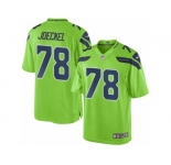 Men's Nike Seattle Seahawks #78 Luke Joeckel Limited Green Rush NFL Jersey
