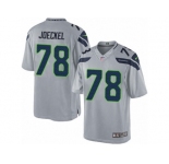 Men's Nike Seattle Seahawks #78 Luke Joeckel Limited Grey Alternate NFL Jersey