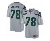 Men's Nike Seattle Seahawks #78 Luke Joeckel Limited Grey Alternate NFL Jersey