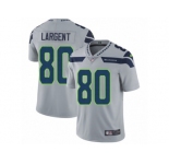 Men's Nike Seattle Seahawks #80 Steve Largent Vapor Untouchable Limited Grey Alternate NFL Jersey