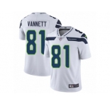 Men's Nike Seattle Seahawks #81 Nick Vannett Vapor Untouchable Limited White NFL Jersey