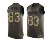 Men's Nike Seattle Seahawks #83 Amara Darboh Limited Green Salute to Service Tank Top NFL Jersey