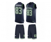 Men's Nike Seattle Seahawks #83 Amara Darboh Limited Steel Blue Tank Top Suit NFL Jersey