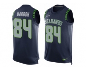 Men's Nike Seattle Seahawks #84 Amara Darboh Limited Steel Blue Player Name & Number Tank Top NFL Jersey