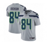 Men's Nike Seattle Seahawks #84 Ed Dickson Grey Alternate Vapor Untouchable Limited Player NFL Jersey