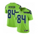 Men's Nike Seattle Seahawks #84 Ed Dickson Limited Green Rush Vapor Untouchable NFL Jersey