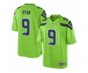 Men's Nike Seattle Seahawks #9 Jon Ryan Limited Green Rush NFL Jersey