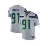 Men's Nike Seattle Seahawks #91 Cassius Marsh Vapor Untouchable Limited Grey Alternate NFL Jersey