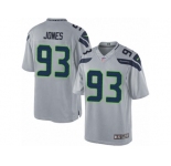 Men's Nike Seattle Seahawks #93 Nazair Jones Limited Grey Alternate NFL Jersey
