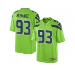 Men's Nike Seattle Seahawks #93 Tony McDaniel Limited Green Rush NFL Jersey