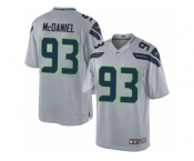 Men's Nike Seattle Seahawks #93 Tony McDaniel Limited Grey Alternate NFL Jersey