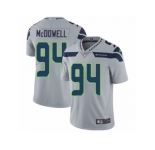 Men's Nike Seattle Seahawks #94 Malik McDowell Vapor Untouchable Limited Grey Alternate NFL Jersey