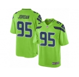 Men's Nike Seattle Seahawks #95 Dion Jordan Limited Green Rush NFL Jersey