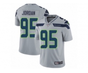 Men's Nike Seattle Seahawks #95 Dion Jordan Vapor Untouchable Limited Grey Alternate NFL Jersey