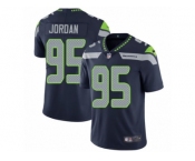Men's Nike Seattle Seahawks #95 Dion Jordan Vapor Untouchable Limited Steel Blue Team Color NFL Jersey
