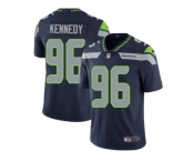 Men's Nike Seattle Seahawks #96 Cortez Kennedy Vapor Untouchable Limited Steel Blue Team Color NFL Jersey