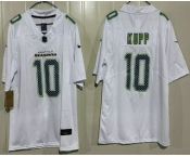 Men's Seattle Seahawks #10 Cooper Kupp Limited White Fashion Vapor Jersey