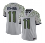 Men's Seattle Seahawks #11 Jaxon Smith-Njigba Gray 2025 F.U.S.E. “Rivalries” Vapor Untouchable Limited Football Stitched Jersey