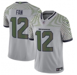 Men's Seattle Seahawks #12 Fan Gray 2025 F.U.S.E. “Rivalries” Vapor Untouchable Limited Football Stitched Jersey