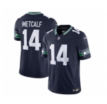 Men's Seattle Seahawks #14 DK Metcalf 2023 F.U.S.E. Navy Limited Football Stitched Jersey