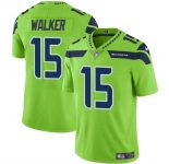 Men's Seattle Seahawks #15 P.J. Walker Green Vapor Limited Football Stitched Jersey