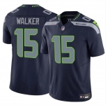 Men's Seattle Seahawks #15 P.J. Walker Navy 2024 F.U.S.E Vapor Limited Football Stitched Jersey