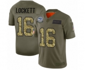 Men's Seattle Seahawks #16 Tyler Lockett 2019 Olive Camo Salute to Service Limited Jersey