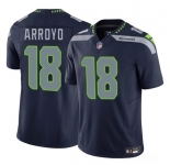 Men's Seattle Seahawks #18 Elijah Arroyo Navy 2025 Draft F.U.S.E. Vapor Limited Football Stitched Jersey