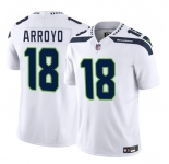 Men's Seattle Seahawks #18 Elijah Arroyo White 2025 Draft F.U.S.E. Vapor Limited Football Stitched Jersey