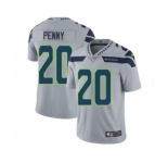 Men's Seattle Seahawks #20 Rashaad Penny Gray Vapor Untouchable Limited Stitched Jersey