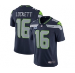 Men's Seattle Seahawks 2022 #16 Tyler Lockett Navy With 1-star C Patch Vapor Untouchable Limited Stitched NFL Jersey