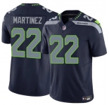 Men's Seattle Seahawks #22 Damien Martinez Navy 2025 F.U.S.E. Vapor Untouchable Limited Football Stitched Jersey