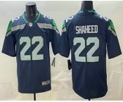 Men's Seattle Seahawks #22 Rashid Shaheed Limited Navy Vapor Jersey