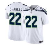 Men's Seattle Seahawks #22 Rashid Shaheed White 2025 F.U.S.E. Vapor Untouchable Limited Football Stitched Jersey