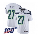Men's Seattle Seahawks #27 Marquise Blair White Vapor Untouchable Limited Player 100th Season Football Jersey