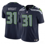 Men's Seattle Seahawks #31 Jacardia Wright Navy 2025 F.U.S.E. Vapor Untouchable Limited Football Stitched Jersey