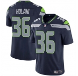 Men's Seattle Seahawks #36 George Holani Navy 2024 Vapor Limited Football Stitched Jersey