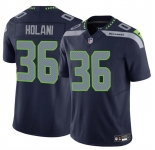 Men's Seattle Seahawks #36 George Holani Navy F.U.S.E Vapor Limited Football Stitched Jersey