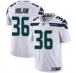 Men's Seattle Seahawks #36 George Holani White Vapor Limited Football Stitched Jersey