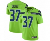 Men's Seattle Seahawks #37 Quandre Diggs Limited Green Rush Vapor Untouchable Football Jersey