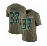 Men's Seattle Seahawks #37 Quandre Diggs Limited Olive 2017 Salute to Service Football Jersey