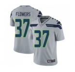 Men's Seattle Seahawks #37 Tre Flowers Grey Alternate Vapor Untouchable Limited Player Football Jersey
