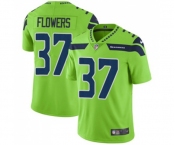 Men's Seattle Seahawks #37 Tre Flowers Limited Green Rush Vapor Untouchable Football Jersey
