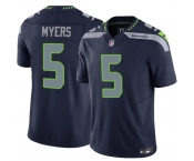 Men's Seattle Seahawks #5 Jason Myers Navy 2025 F.U.S.E. Vapor Untouchable Limited Stitched Football Jersey