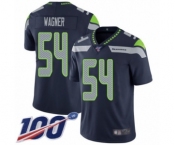 Men's Seattle Seahawks #54 Bobby Wagner Navy Blue Team Color Vapor Untouchable Limited Player 100th Season Football Jersey